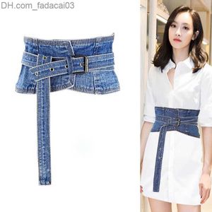 Belts Women's wide Denim belt Vintage wide corset shoulder strap Women's dress shoulder strap Cinturones Para Mujer Hombre Z230717