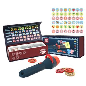 LED-Lichtstäbe, Mini-Projektor, Taschenlampe, Kinder-Taschenlampe, Geschichtenbuch, pädagogisches Lichtspielzeug, Schlaf, Vorschule, Märchen, Projektionslampe, Geschenk 230712