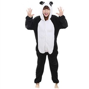 Flannel anime kreskówka panda cosplay dla dorosłych unisex cosplay zwierzęta urocze bleń pajama halloween piżama zestawy zwierzęta nonopand236c