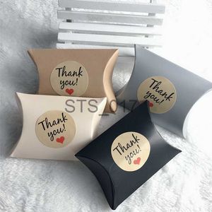 Gift Wrap 120pcs Kraft Paper Gift Bags Sticker Thank You Paper Bags Mariage Wedding Party DIY Festive Event Party Bags Wrapping Supplies x0712