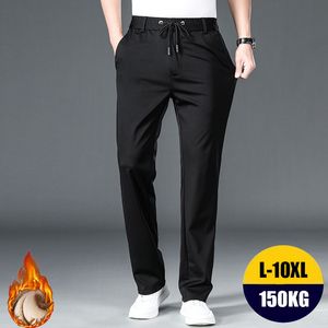 Herrenhosen 10XL Übergröße Herren formelle Hose Winter elastische Taille Herren Anzughose Plus Size Baggy Herren Slim Fit Herrenanzughose Ehemann 230712