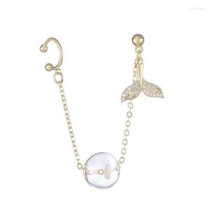 Ryggar Örhängen Vintage Chain Tofs Dangle Whale Tail Round Ball 264E