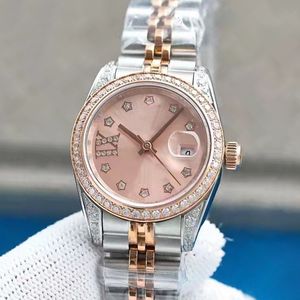 31mm Mulheres Relógios Motivo Diamante Senhoras Rolejes Relógio Datejust Safira Movimento Automático Mecânico Oystersteel Jubileu Pulseira Mestre Relógio de Pulso L04