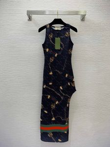デザイナードレスプラスサイズの女性服カラーブロックプリントセクシーなテーリングスタイリッシュなビンテージスカートブラックベストスカートノースリーブ服レディースドレスカジュアル