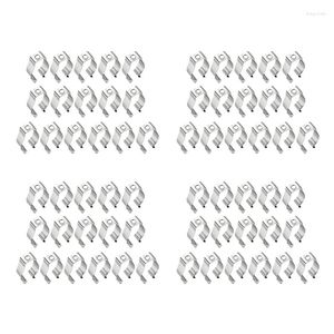 Lamp Holders 480Pcs T8 LED Light Bulbs U Clips Holder Fluorescent Tube Bracket