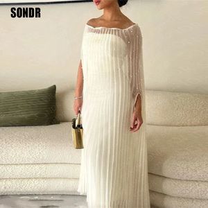 Urban Sexy Dresses SONDR Sparkly Crystal A Line O Neck Evening Full Jacket Sleeve Formale Hochzeit Club Party Night Prom Kleider Kleid Vestidos 230713