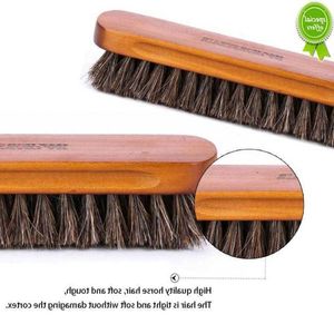 Horse Hair Shoe Brush Horse Mane Hair Brush Cleaning Brush Oil Brush Multi-purpose Universal Waxing And Leather Polishing Brush