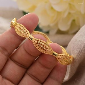 Pulseira Dubai Trendy Gold Color Bangles Para Mulheres Homens Brasil Casamento Pulseiras Luxo Jóias Nigerianas Presente