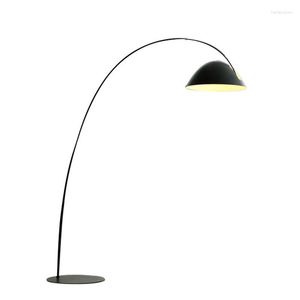 Golvlampor loft lampa stål båge ljus modern designglasboll