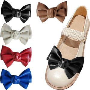 Schuhteile-Zubehör, 2 Stück, 3D-Schuhclips aus Leder mit Schleife, wilde Absätze, Dekoration, modische dekorative Schuhverzierung für Damen, Party, Hochzeit, Zubehör 230712