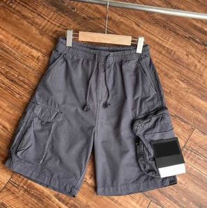 Mens Pants Mens Shorts Stones Island Designers Cargo Badge Patches Summer Sweatpants Sports Trouser 2023SS Big Pocket Overalls Trousers Motion Current 606ESS