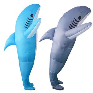 Novelty Games Inflatable Costume Shark Game Fancy Dress Party Jumpsuit Cosplay Outfit Prop Funny p ography props Adult Toy 230713