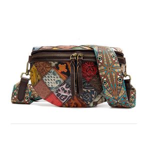 Waist Bags MAHEU Fashion Bohemia Style Leather Chest Bag For Lady Crossbody Shoulder Female Girls Fanny Pack 230713