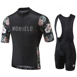 Radfahren Jersey Sets Morvelo Sommer Pro Herren Anzug Mountainbike Triathlon Schnelltrocknende Atmungsaktive Fahrrad Kleidung Ropa Ciclismo 230712