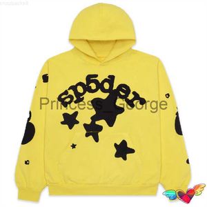 Herren Hoodies Sweatshirts Herren Hoodies Sweatshirts 2023 Yellow Young Thug Sp5der Männer Frauen 1 Hip Hop Star Spider 555555 World Wide Pullover x0713