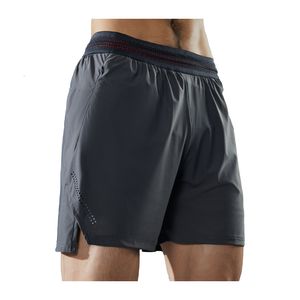 Mäns shorts Men's Shorts 2-i-1 Gym Sports High midja Shorts Snabbtorkning Double Layer Marathon Jogging Training Shorts Breattable Running Shorts 230713