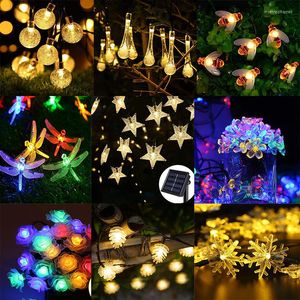 Dizeler 5/6.5/712m kar tanesi LED perde ipleri ışıklar peri festoon hafif çelenk yıl Noel bahçe dekorasyonları Noel