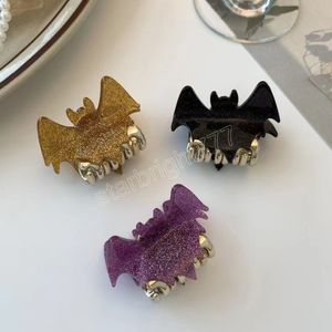 Halloween Bat Claw Clob Eloy Hair Clip Headwear Hårtillbehör för Women Girls Festival Party Supplies