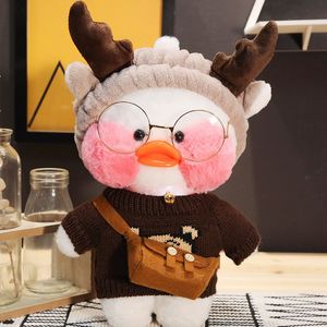 Peluş Bebekler 30cm Pato Peluş Lalafanfan Ördek Oyuncakları Kağıt Ördek Hug Sevimli Dolgulu Oyuncak Flifan Ördek Kawaii Peluş Hayvan Peluş Yastık Yumuşak Oyuncak 230712