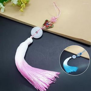 Pendant Necklaces Chinese Fan Butterfly Tassel Bag Mobile Phone Cheongsam Placket Exquisite Handmade Classical Gifts