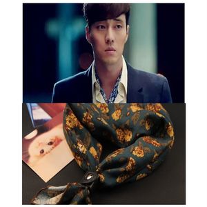 Men's scarves Floral British style mini scarf for men and women autumn and winter vintage suit mini scarf256T
