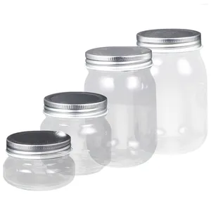 Bottiglie di stoccaggio Bottiglia di vetro Barattoli di marmellata multiuso Mason Clear Sealing Piccolo coperchio per miele