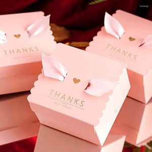 Gift Wrap 10pcs Creative Festive Decoration Thank You Wedding Party Candy Packaging Box Birthday Boxes Supplies