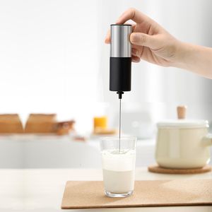 Egg Tools Electric Milk Frother Handheld Egg Beater Milk Coffee Mixer Foamer Maker Kitchen Whisk Tool Stainless Steel Mini Stirrer 230712