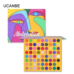 Eye Shadow UCANBE Abstraction 72 Colors Eyeshadow Palette Matte Pressed Glitter Shimmer Eye Shadow Waterproof Professional Make Up Palette 230712