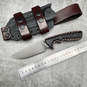 Miller Bros Blades M27 Faca reta DC53 Blade G10 cabo com bainha Kydex Survival Military Tactical Gear Defense Outdoor Hunt219D