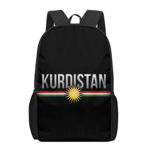 Schulranzen Kurdistan-Flagge 3D-Muster Kinder Mädchen Freizeit Schulranzen Kinderrucksack Mädchen Schulranzen 230713