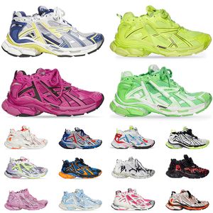 Paris Designer Runner 7.0 Running Shoes Men Women Transmit Sense Retro Trainers BURGUNDY Deconstruction Trainers Jogging Hiking 7 Sports Balenciga Sneakers 35-46