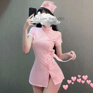 テーマのコスチュームセクシーなロールプレイング下着看護師セックスロールプレイング衣料品メイド服の女の子ピンクカワイイドクター魅惑的なロールプレイング女性下着Z2307123