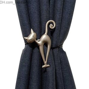 Curtain Poles 1 cute animal curtain with magnetic tie up for home decoration buckle clip for children's room mosquito net Z230713