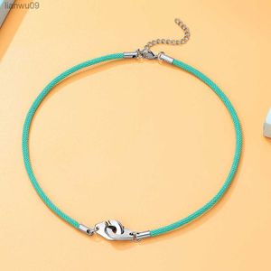 Mkendn Fashion Choker для женщин из нержавеющей стали. Подвесное ожерелье Famale дружба серебряные цвета воротники чокеры Jewelry L230704