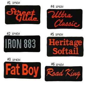 6pcs lotl Motocicleta Rocker Bordado Ferro Em Patch Moto Biker Club MC Front Jaqueta Colete Patch Detalhado Bordado246Z