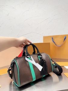 Fashionable travel bags casual diagonal cross leather printed large capacity handbag designer bag 3 colors with box