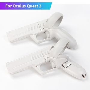 VR AR Accessorise VR Shooter Games Pistol for Oculus Quest 2 1 Controllers Gun Enhanced FPS Gaming Experience Table Tennis Paddle Grip For Quest2 230712