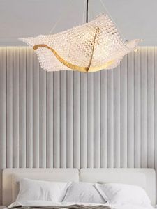 Italian Crystal Blanket Pendant Lamps American Square Modern Chandelier Pendant Lights Fixture European Art Deco Dining Living Room Bedroom Restaurant Lustres