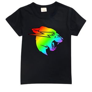 Herrtröjor Hip Hop Mr Wolf Beast T-shirt för män 3D-tryck Lightning Cat Grafiska skjortor Tonåringar Flickor Animekläder Sommar Kortärmade T-shirts 230711