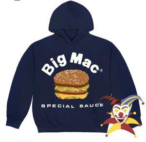 Nya 2023 herrtröjor Sweatshirts Puff Print Cactus Plant Flea Market Big Mac Special Sauce Hamburger Hoodie Men Women 1 Bästa kvalitet CPFM Pullover Hooded T230111