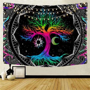 Tapestries Tapestry Art Deco Blanket Tree of Life Tarot Tablecloth Altar Cloth Curtain Hanging Home Bedroom Living Room Decoration