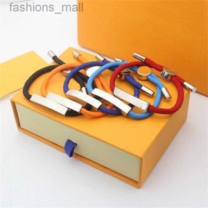 Fashion Adjustable Titanium Steel and Corded Bracelet for Lovers With Gift Retail Box In Stock SL009