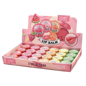 Lip Balm 24pcs Tin Box Design Lip Mask Lip Jelly Fruit Flavor Treatment Transparent Moisturizing Hydrating Repair Lip Mask Lips Care 230712