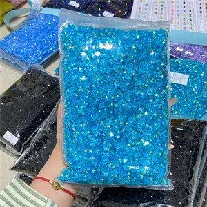 100000Pieces/bag 3mm Flat Back AB Crystal Nail Art Rhinestones for Nail Art Decorations, Round Crystal Gems Stickers for Clothes and Craft