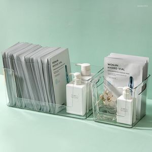 Storage Boxes Plastic Home Office Bathroom Box Grid Desktop Sundries Makeup Organizer Cosmetic Closet Bin Case