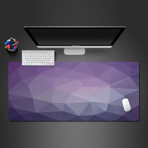 Color creative personality game mouse pad custom illusory purple desktop keyboard lock box large pad cleanable rubber pad