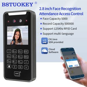 Recognition System 2MP HD 2 8inch 5000User Biometric Face Access Control TCP IP Wifi Cloud Software SDK Staff Attendance Reader 230712