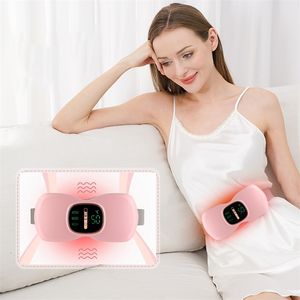 Other Massage Items Electric Period Cramp Massager Vibrator Heating Belt for Menstrual Relief Pain Waist Stomach Warming Women Gift Rechargeable 230712