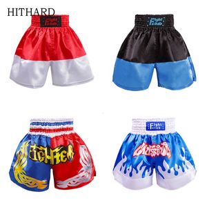 Мужские шорты Short Muay Thai Men Women Женщины дышащие шорты Kickboxing Kids Training Competition Sparring Boxing Equipment MMA Martial Arts Gear 230712